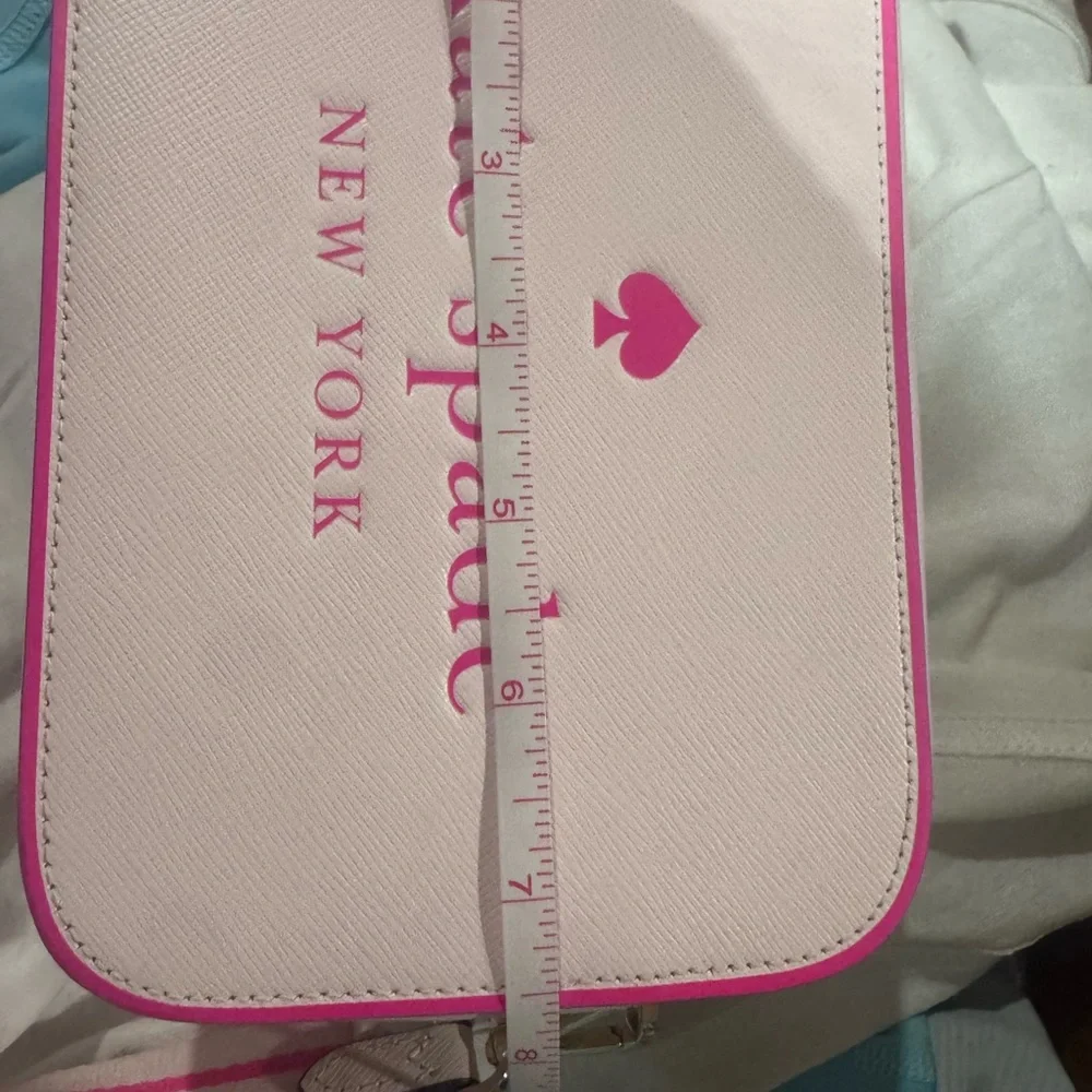 Kate Spade NEW Pink Crossbody Mini Camera Bag with Guitar Strap - Picture 9 of 16
